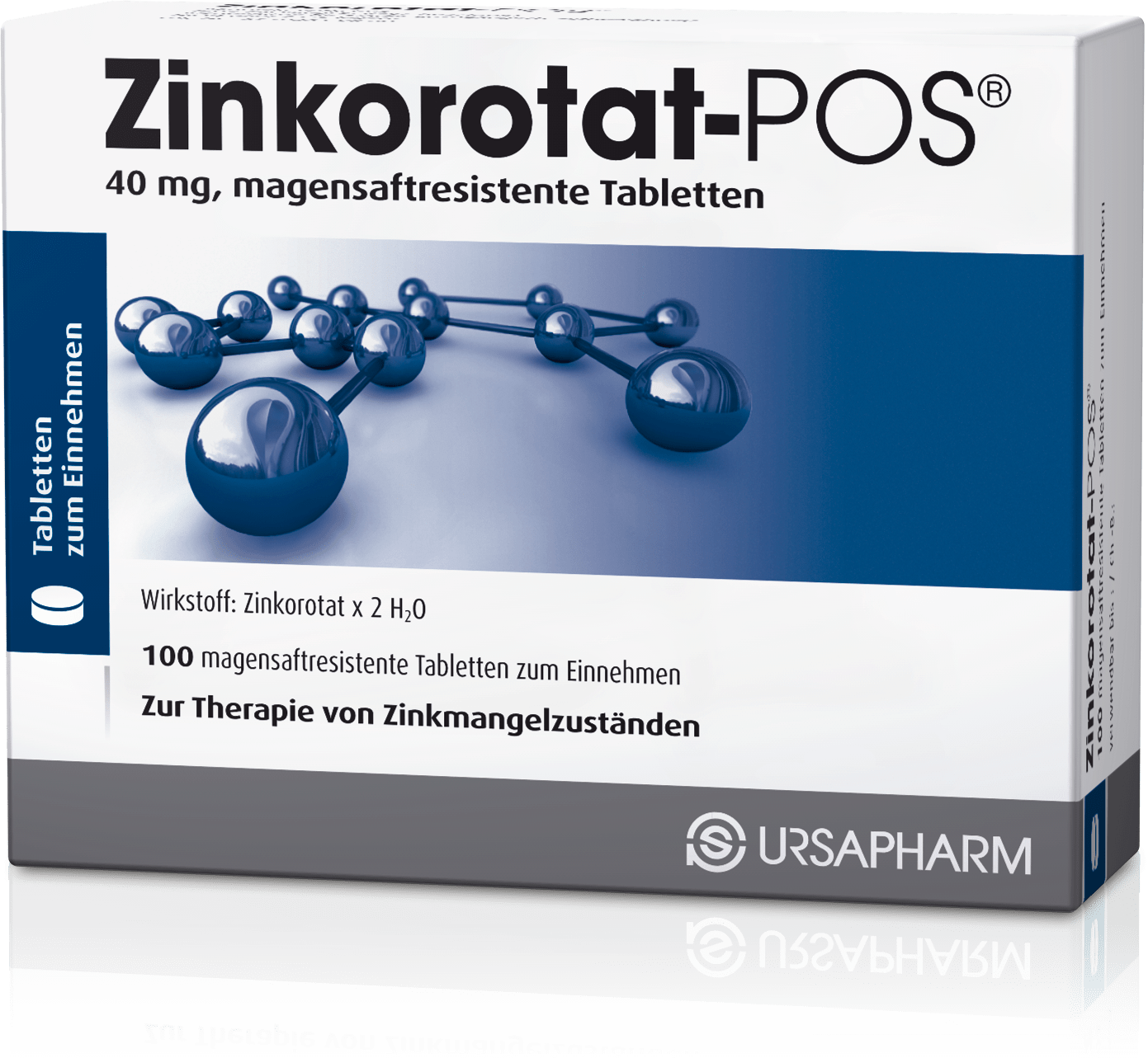 Zinkorotat-POS® Tabletten 100 Packshot Therapie von Zinkmangel